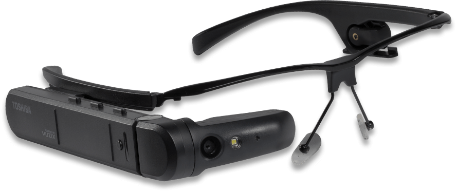 Toshiba Selects Atheer For Its New, Windows 10 Based, - Dynaedge Ar Smart Glasses Clipart (889x374), Png Download