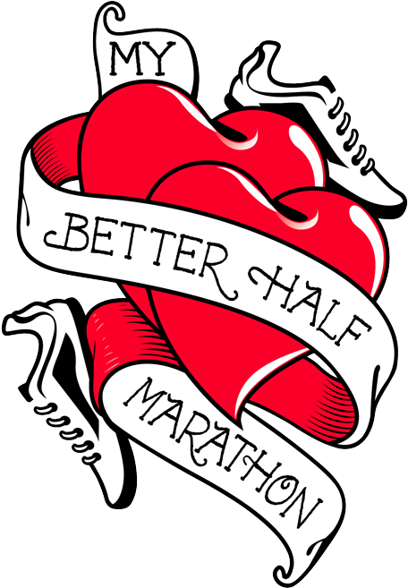 My Better Half Marathon Clipart (500x704), Png Download