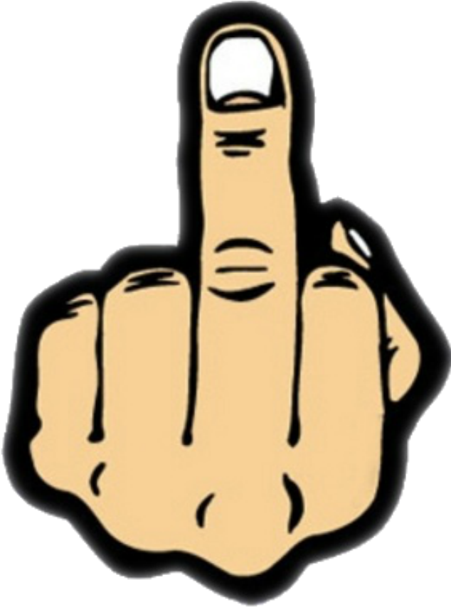 Middle Finger - Middle Finger To Everyone Clipart (1080x1920), Png Download