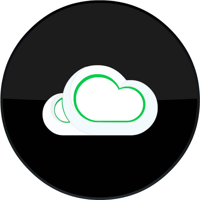 Cloud Storage Icon - Circle Clipart (800x800), Png Download