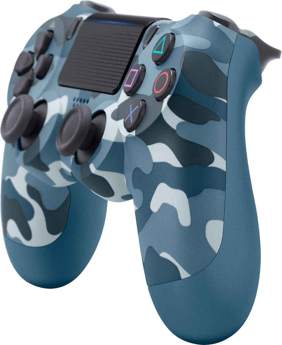 Playstation 4 Dualshock 4 Controller V2 - Playstation 4 Controller Blue Camo Clipart (900x1102), Png Download