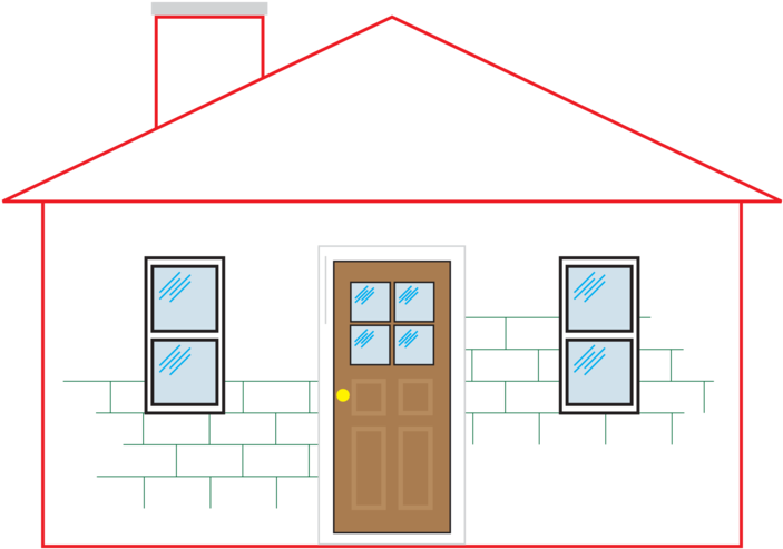 Home Tiny House Movement Computer Icons Building - Gambar Pintu Rumah Animasi Clipart (703x493), Png Download