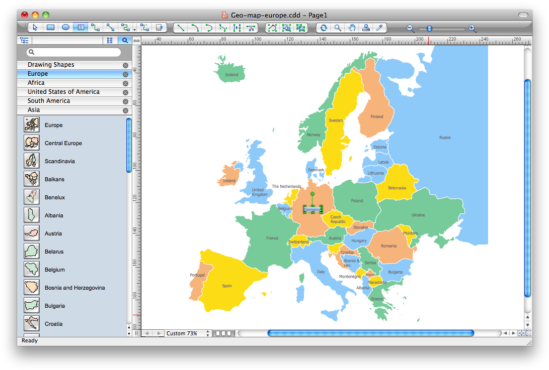 Map Software - Gray Map Of Europe Clipart (1104x750), Png Download