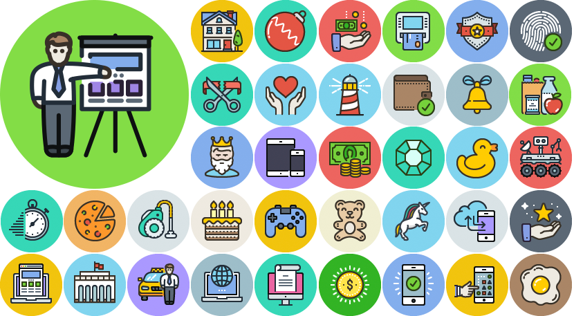 Unigrid Flat Icons - 妖怪 メダル 第 5 章 Clipart (830x457), Png Download