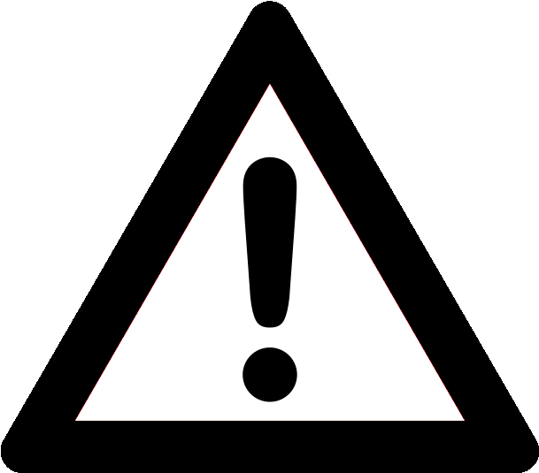 Exclamation Mark Png - Warning Icon Png Clipart (628x550), Png Download