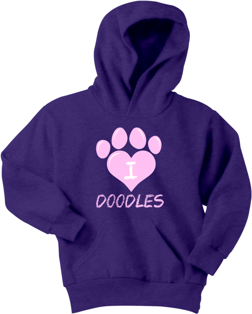 I Heart Doodles - Sweatshirt Clipart (1024x1024), Png Download