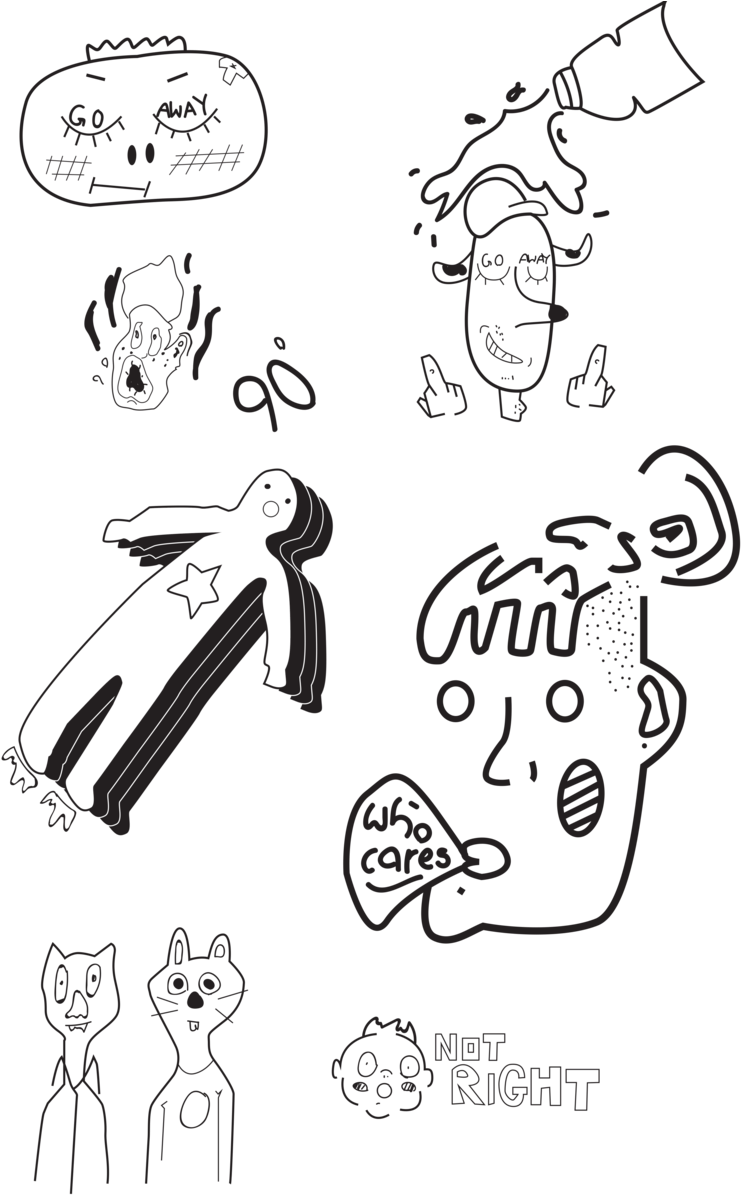 Doodles , Png Download - Cartoon Clipart (741x1195), Png Download