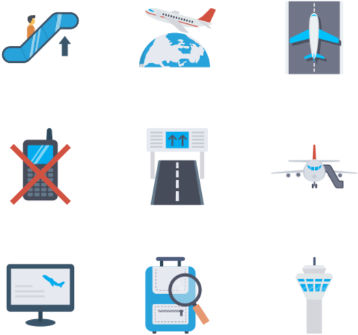 Airport - Graphic Design Clipart (600x564), Png Download