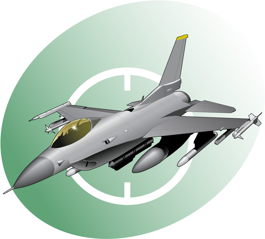 F16 Flight Icon Green - Fighter Jet Clipart Png Transparent Png (1138x1024), Png Download