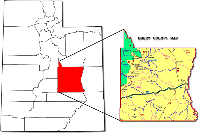 Counties Utah Map - County Utah Clipart (703x479), Png Download