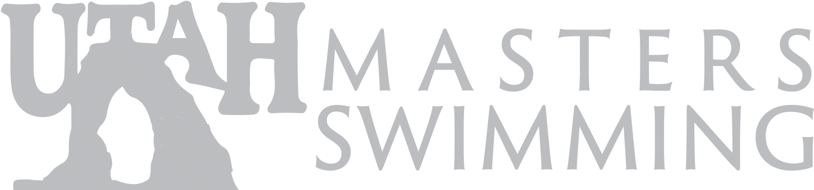 Utah Masters Swimming - Stencil Clipart (1657x417), Png Download