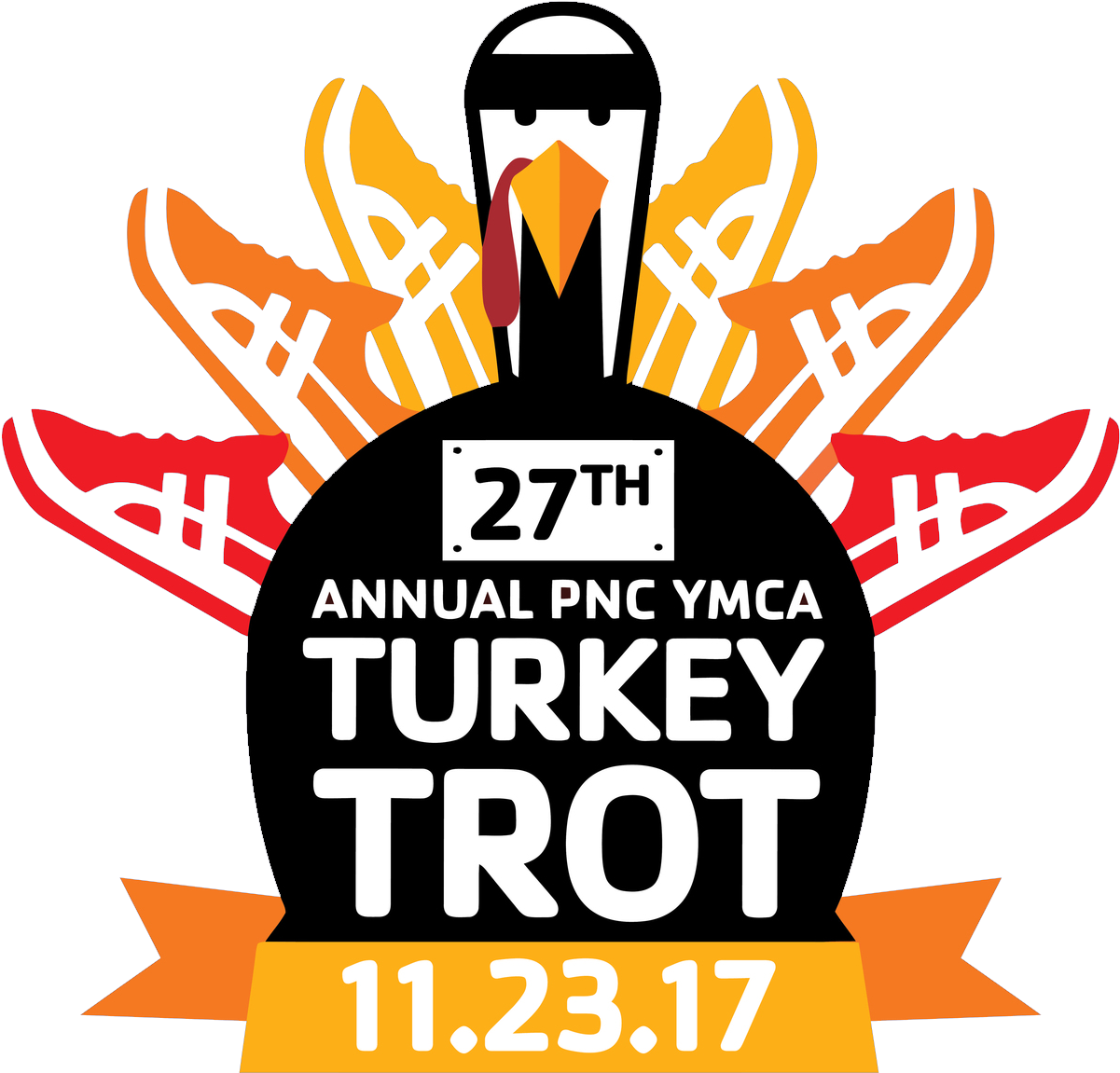 $2,650 - Turkey Trot 2017 Pittsburgh Clipart (1368x1368), Png Download