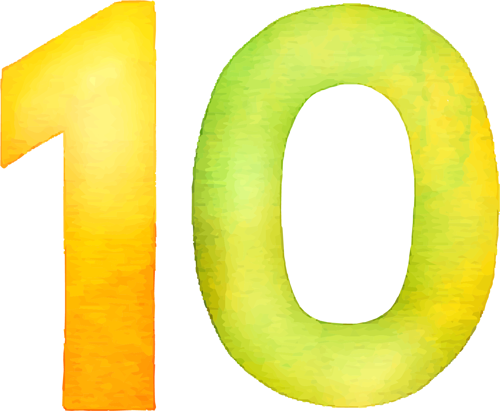 10 Number Png Royalty-free Image - Circle Clipart (1944x1776), Png Download