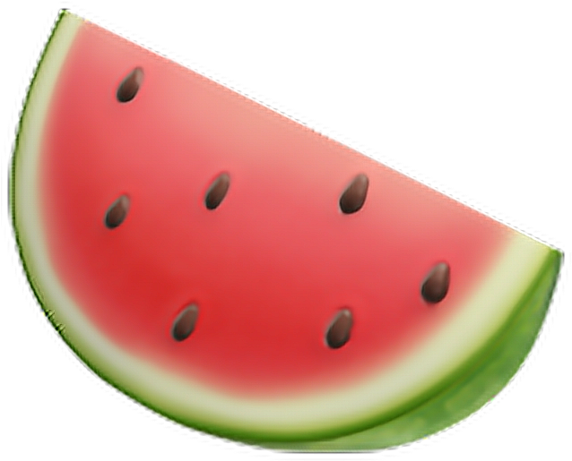 Watermelon Sticker - Transparent Watermelon Emoji Clipart (640x640), Png Download