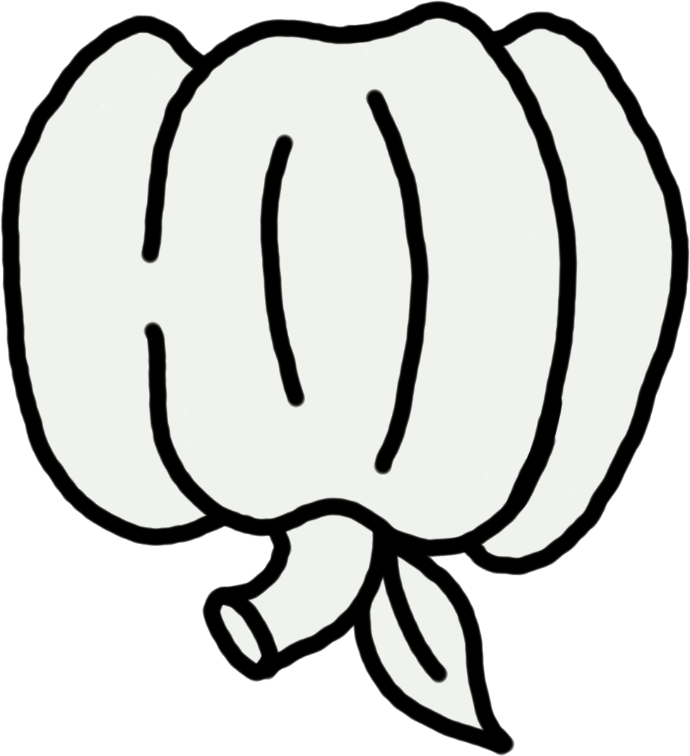 Free Black And White Pumpkin Clip Art - Drawing - Png Download (1600x1200), Png Download