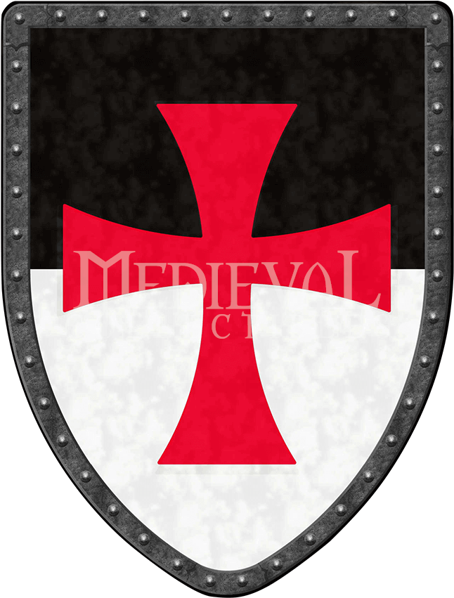 Knights Templar Helmet And Shield Clipart (850x850), Png Download