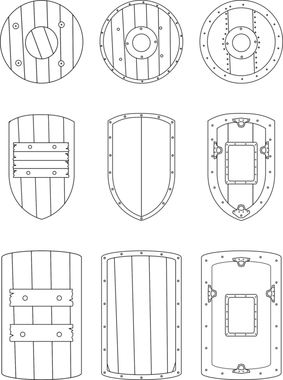 Medieval Shield Png - Shields Medieval Clipart (558x749), Png Download