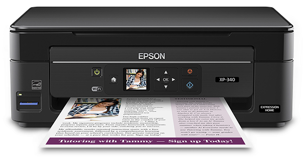 Epson Expression Home Xp-340 - Epson Expression Home Xp 340 Clipart (690x460), Png Download