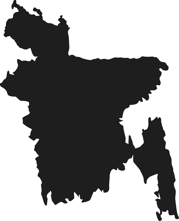 Bangladesh Map Vector Clipart (582x720), Png Download