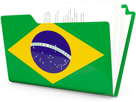 Brazil Flag Folder Icon Clipart (640x480), Png Download
