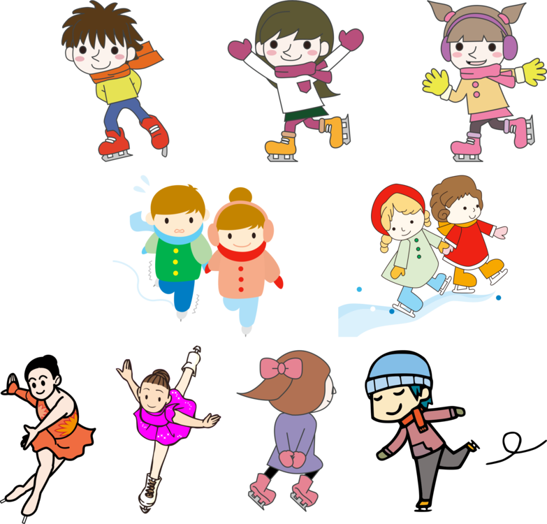 Winter Olympic Games Ice Skating Winter Sport Sports - Clipart Winter Sports - Png Download (783x750), Png Download