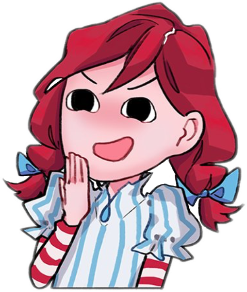 • - Anime Wendy's Mascot Clipart (509x600), Png Download