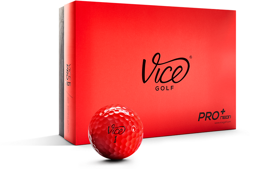 Vice Pro Plus Red - Vice Pro Plus Golf Balls Clipart (940x567), Png Download