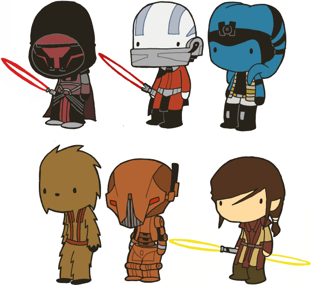 The - Lil Star Wars Characters Clipart (650x600), Png Download