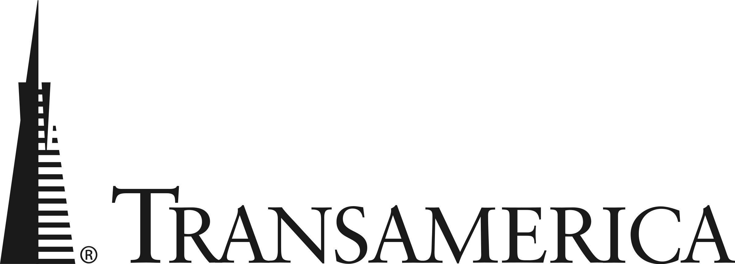 Transamerica Logo Png Transparent - Transamerica Corporation Clipart (2400x862), Png Download