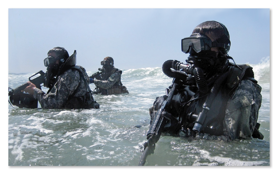 Navy Seal Png - Underwater Special Ops Clipart (908x569), Png Download
