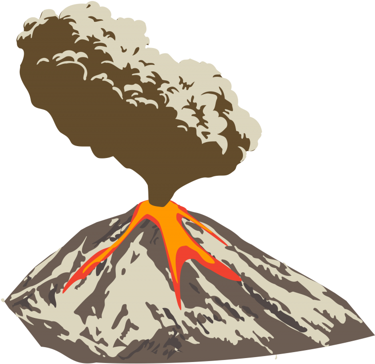 Download Volcano Png Clipart For Designing Projects - Transparent Background Volcano Clipart (768x744), Png Download