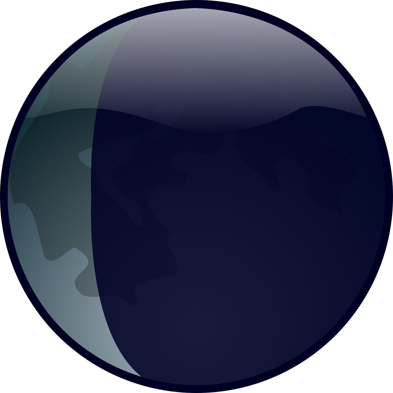 Earth Moon Cycle - Circle Clipart (1280x1280), Png Download