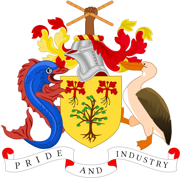 More Information About Barbados - Barbados National Coat Of Arms Clipart (609x600), Png Download