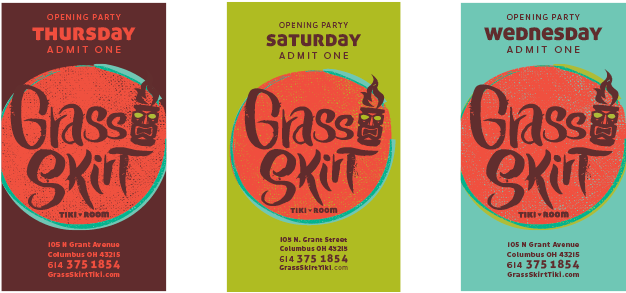 Grass Skirt Tiki Room - Tiki Clipart (1356x360), Png Download