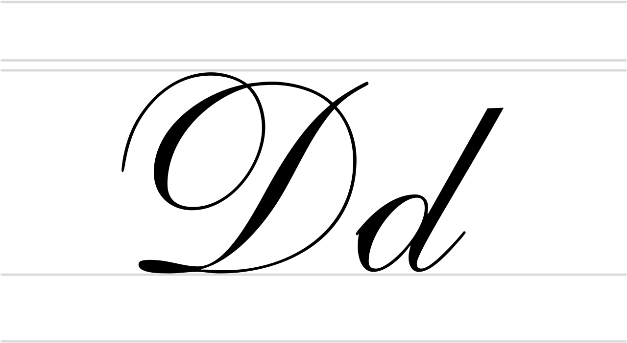 Letter D Handwritten Calligraphy Clipart Large Size Png Image Pikpng