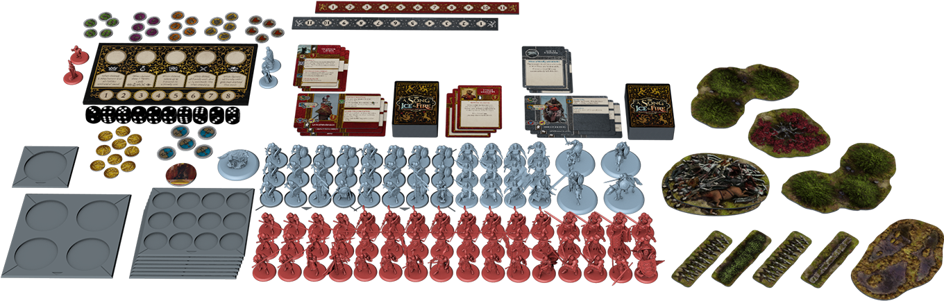 To Aid In The Fight, You'll Also Have Non Combat Units - Stark Vs Lannister Starter Set Clipart (1400x650), Png Download