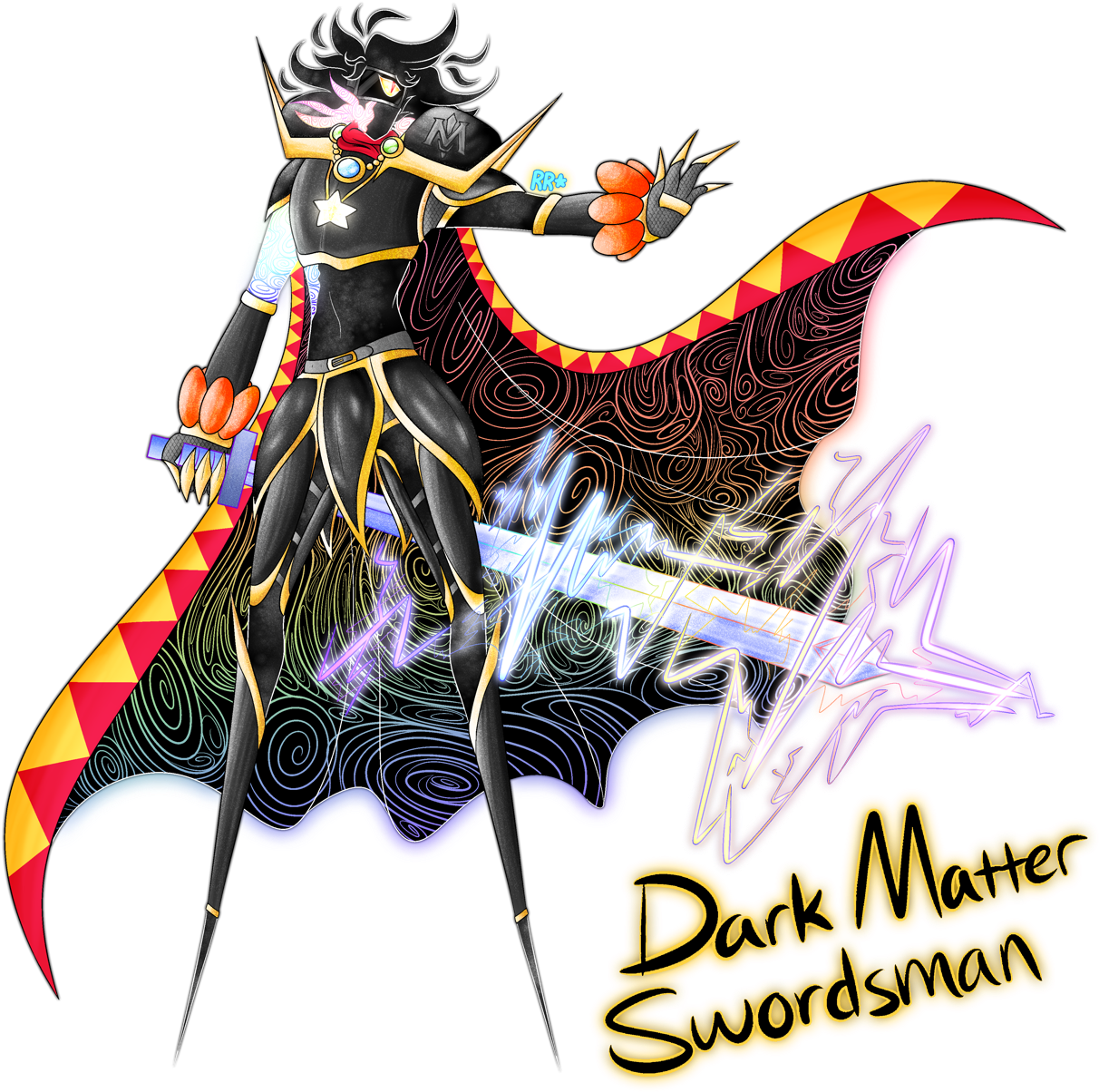 Dark Matter Swordsman, Now Back With More Swirls And - Kirby Female Dark Matter Clipart (1280x1280), Png Download