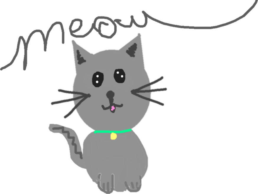 Drawing - Drawing Copy - Kitten Clipart (873x657), Png Download