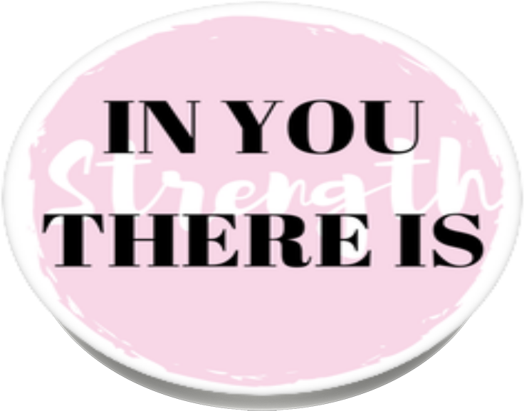 Strength, Popsockets Strength - Circle Clipart (989x1000), Png Download