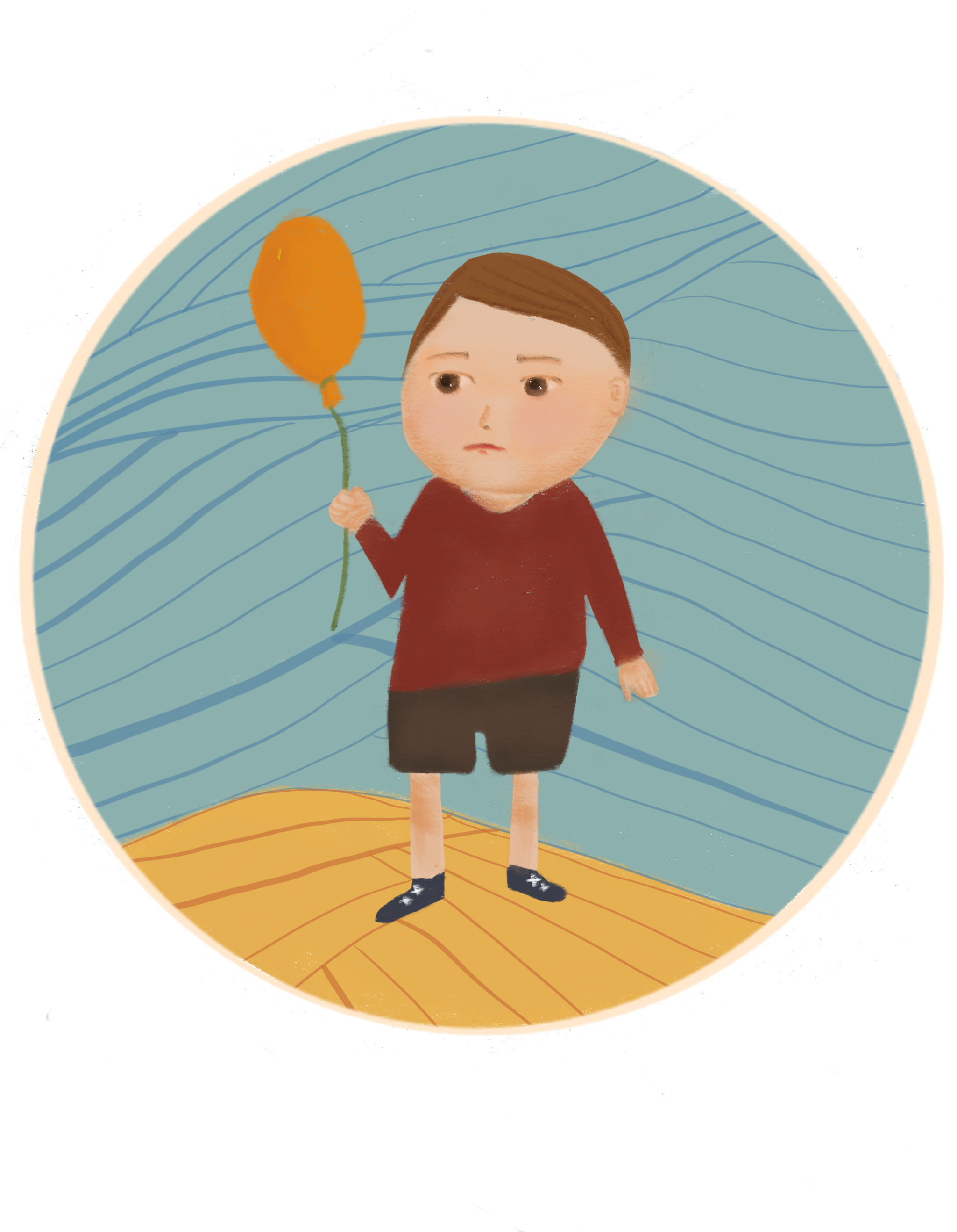 The Balloon Boy - Illustration Clipart (2048x2732), Png Download