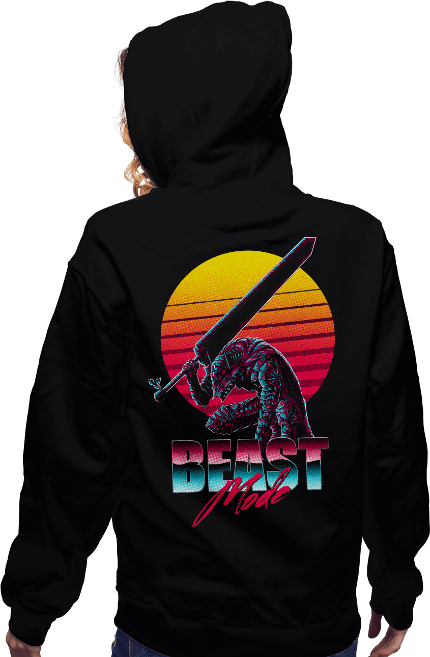 Beast Mode - Hoodie Clipart (930x1294), Png Download