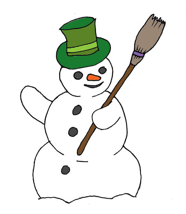 I'm A Little Snowman - Snowman Simple Transparent Clipart (607x700), Png Download
