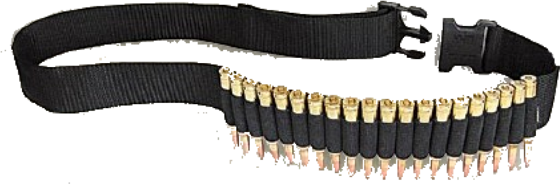 Allen Rifle 20 Round Cartridge Belt - Transparent Gun Bullet Belt Png Clipart (1200x1200), Png Download