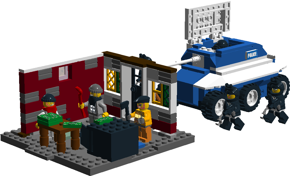 Legos Transparent Team - Lego Swat Team Set Clipart (1362x630), Png Download