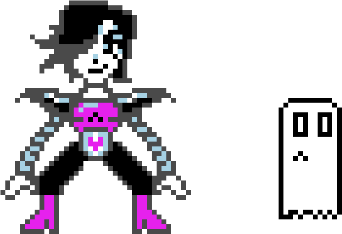 Mettaton Ex And Blooky - Deltarune Barney The Dinosaur Clipart (1070x760), Png Download