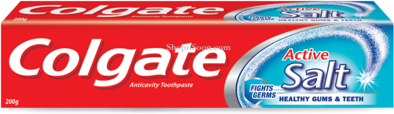 Colgate Active Salt Toothpaste Clipart (800x800), Png Download