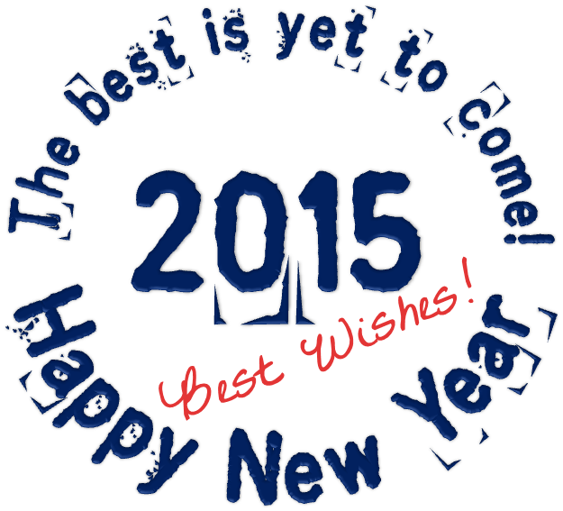 New Year2015 - Calligraphy Clipart (625x567), Png Download
