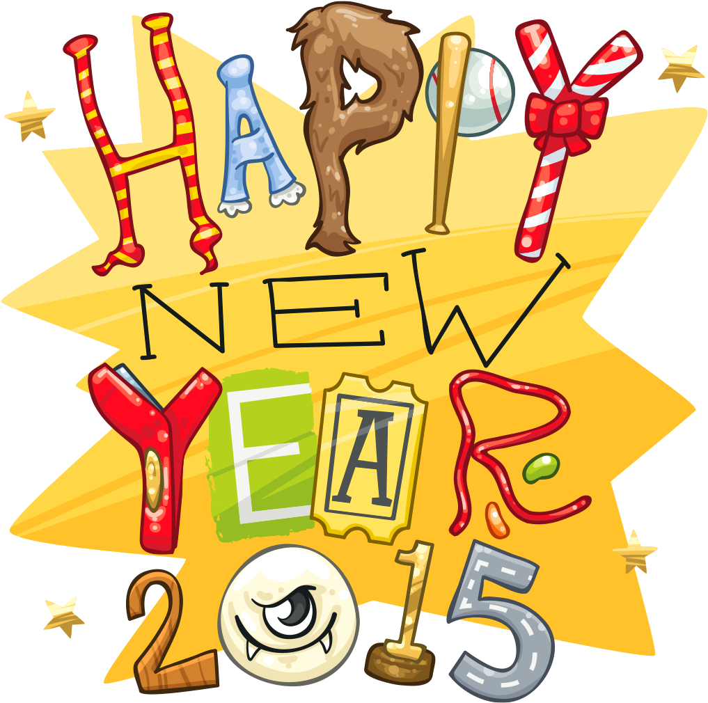 Happy New Year Clipart (1024x1024), Png Download