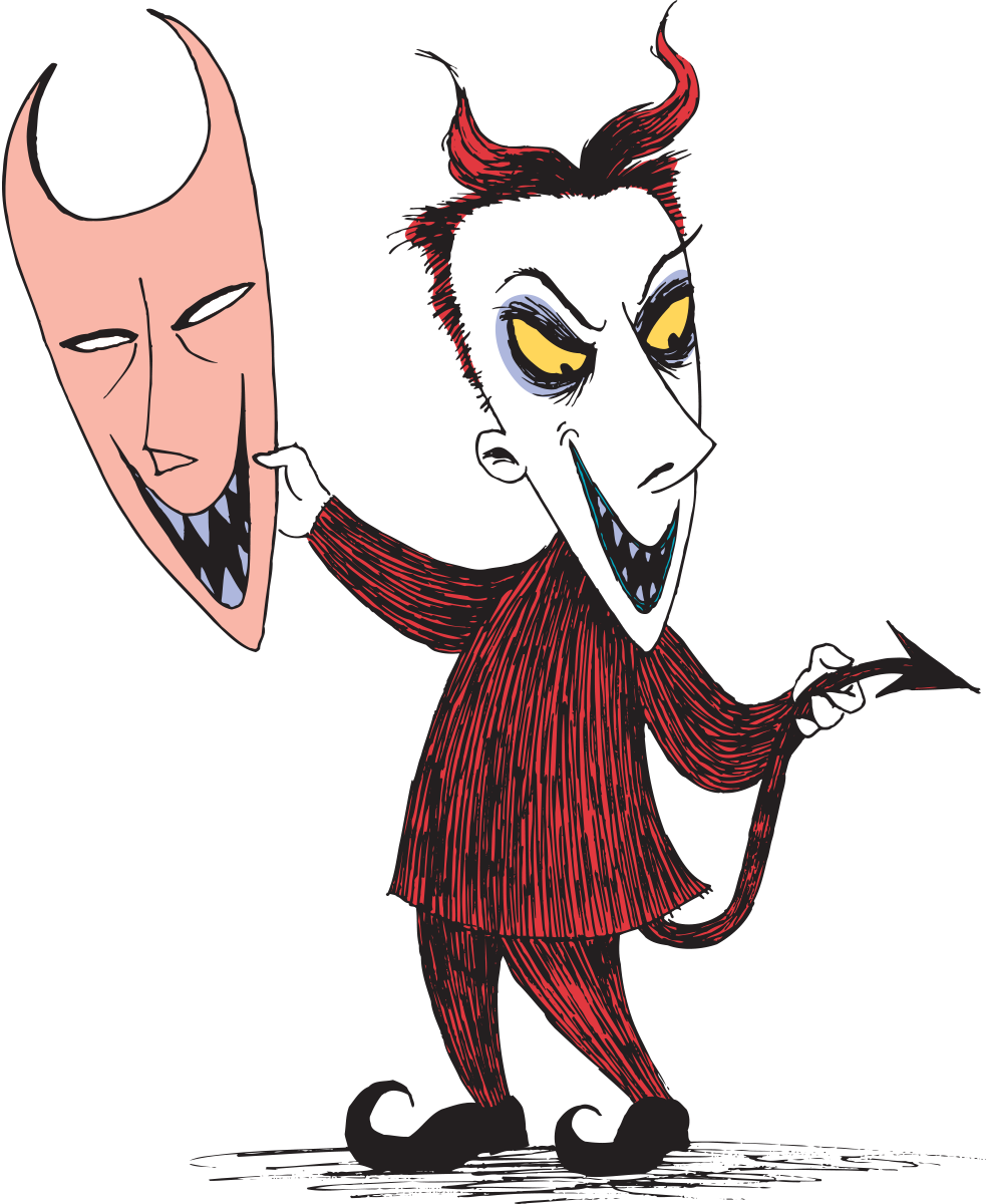 Banner Free Library Sticker Book Disney Lol - Cartoon Nightmare Before Christmas Characters Clipart (983x1200), Png Download