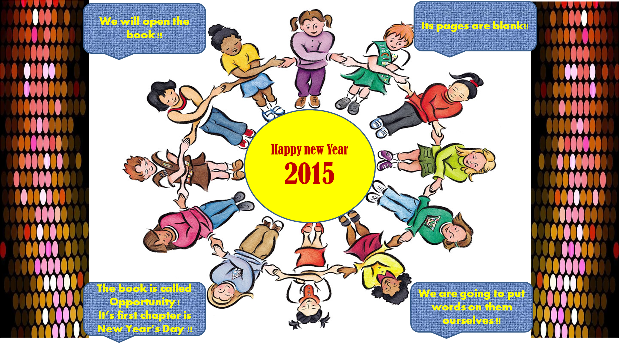 New Year 2015 - Make A Circle Big Big Big Clipart (2067x1148), Png Download